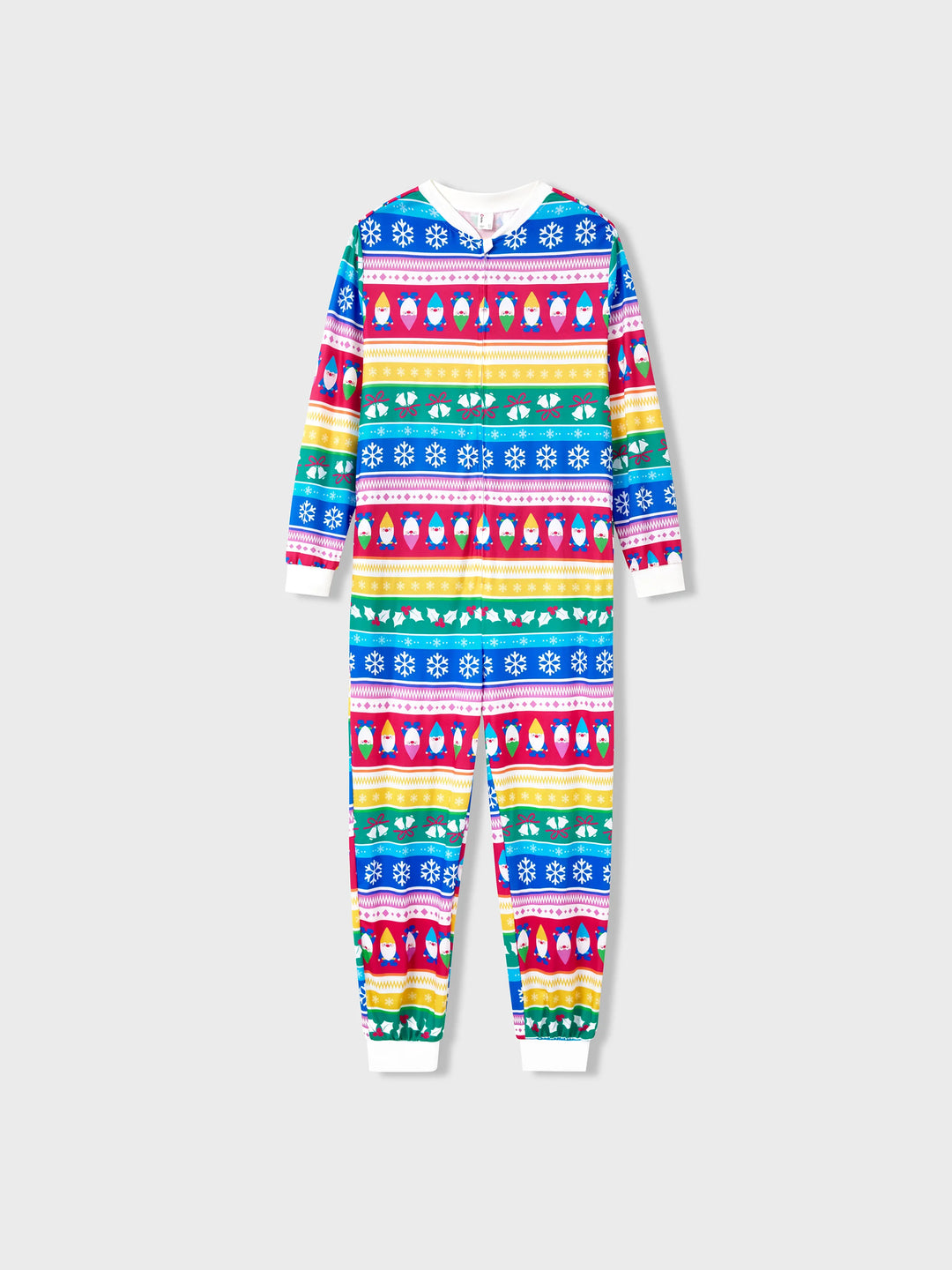 Christmas Matching Family Pajamas Set Christmas Gnome Striped PJS with Christmas Socks Multi-color