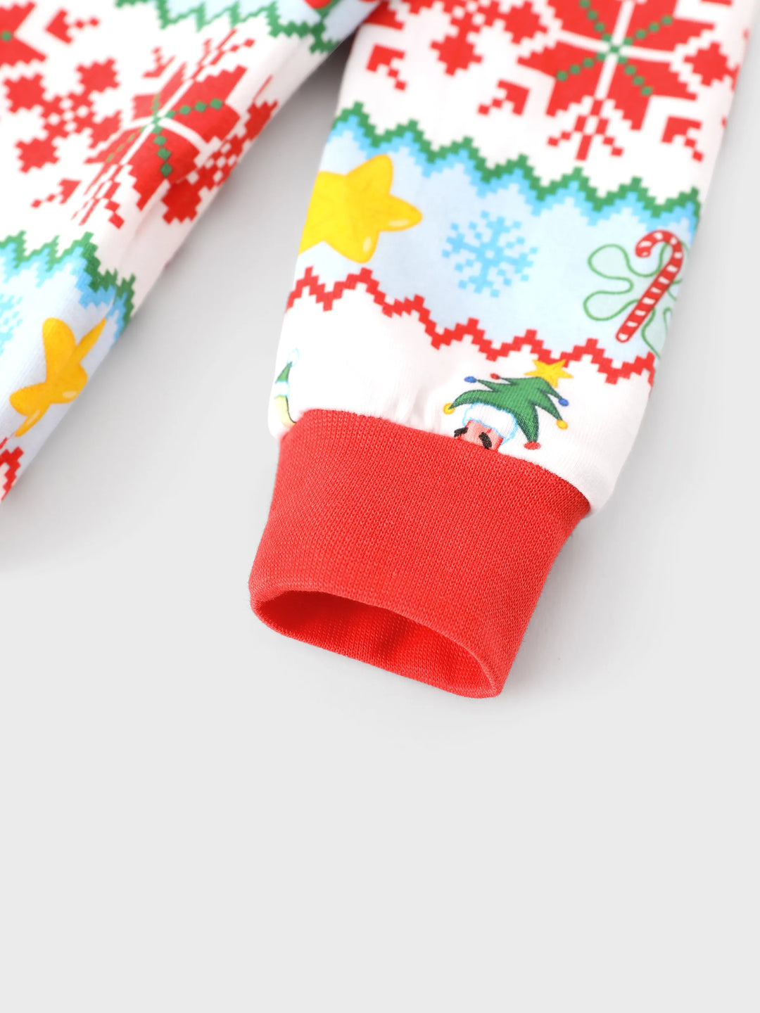 SpongeBob SquarePants Christmas Matching Family Organic Cotton Snug-fitting Pajamas Set with Socks Red