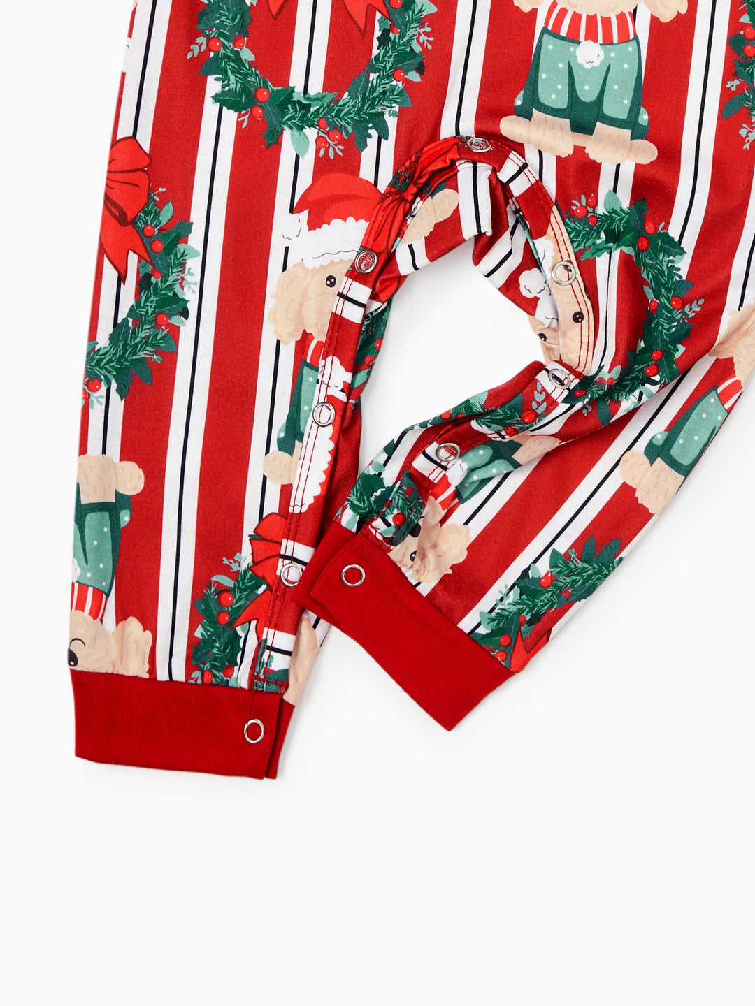 Weihnachten Passendes Familienpyjama-Set Weihnachten Doggy Print Rot Pyjama mit Weihnachtssocken rot