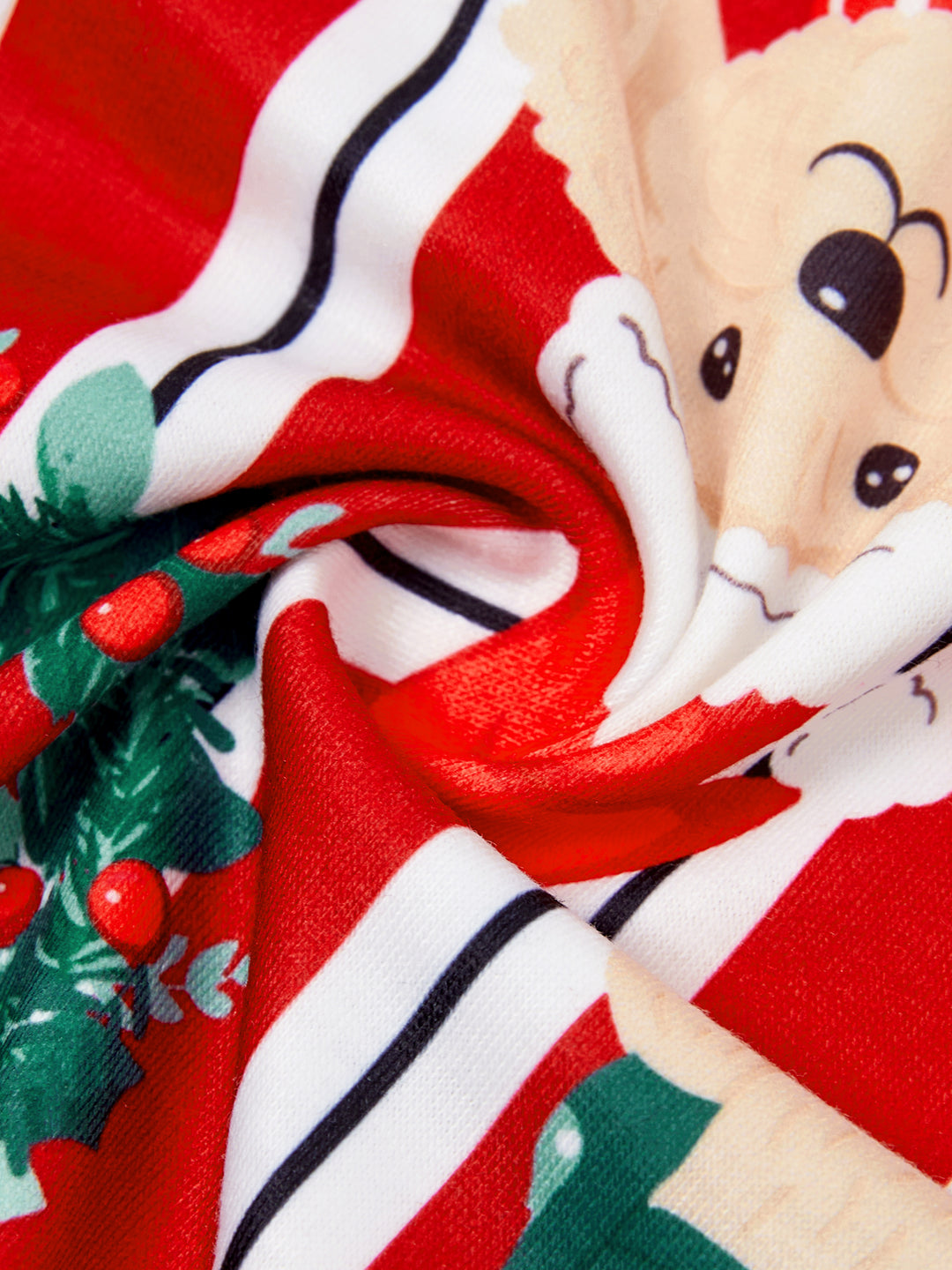 Weihnachten Passendes Familienpyjama-Set Weihnachten Doggy Print Rot Pyjama mit Weihnachtssocken rot