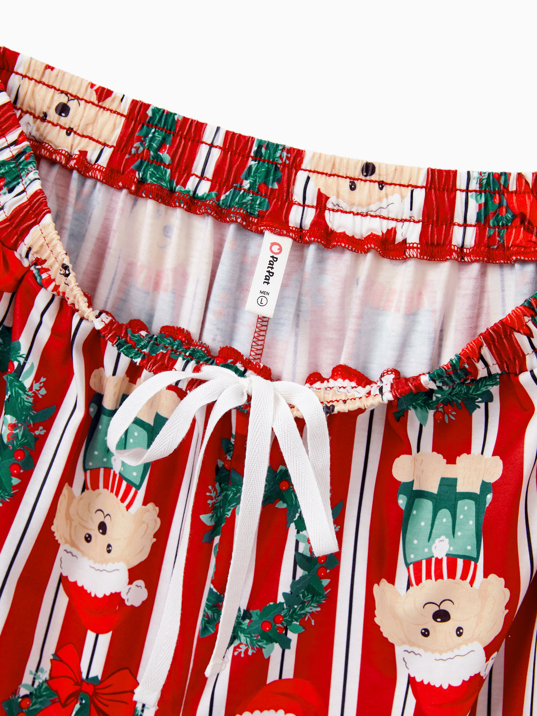 Weihnachten Passendes Familienpyjama-Set Weihnachten Doggy Print Rot Pyjama mit Weihnachtssocken rot