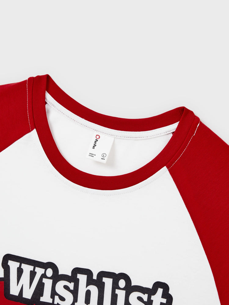 Christmas Matching Family Pajamas Set Christmas Grinch-themed Print PJS with Christmas Socks Red