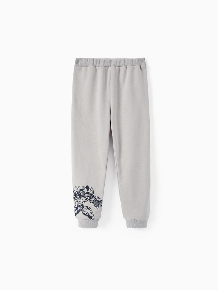 Marvel Toddler/Kids Boy 2pcs Venom Character Graphic Longsleeves Hoodie and Sweatpants Set Grey