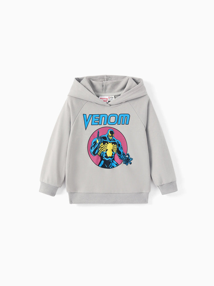 Marvel Toddler/Kids Boy 2pcs Venom Character Graphic Longsleeves Hoodie and Sweatpants Set Grey