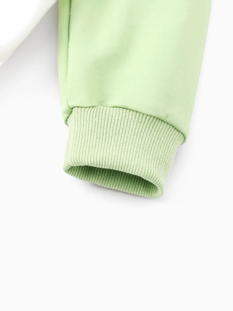 Star Wars Toddler/Kids Boy 2pcs Grogu Knit Fabric Hooded Set Light Green