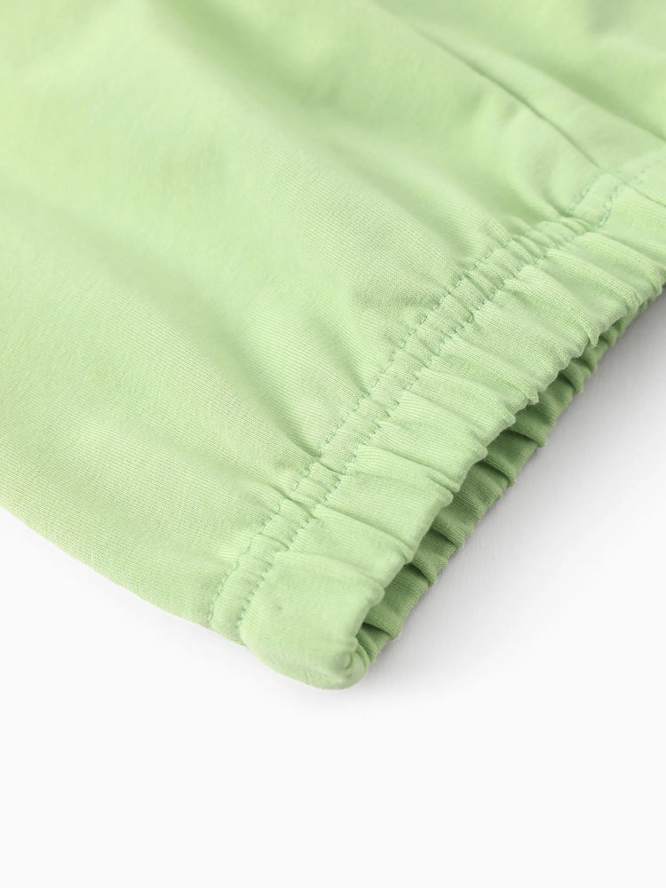 Star Wars Toddler/Kids Boy 2pcs Grogu Knit Fabric Hooded Set Light Green