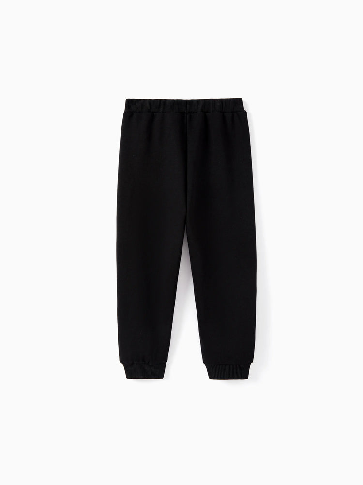 Marvel Toddler/Kids Boy 2pcs Green Hulk Character Graphic Longsleeves Hoodie and Sweatpants Set Black