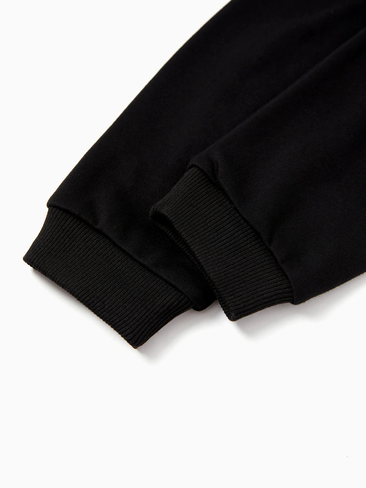 Marvel Toddler/Kids Boy 2pcs Green Hulk Character Graphic Longsleeves Hoodie and Sweatpants Set Black