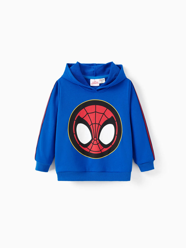 Ensemble 2 pièces Marvel Spider-Man pour tout-petit garçon, sweat à capuche à manches longues et pantalon de survêtement bleu