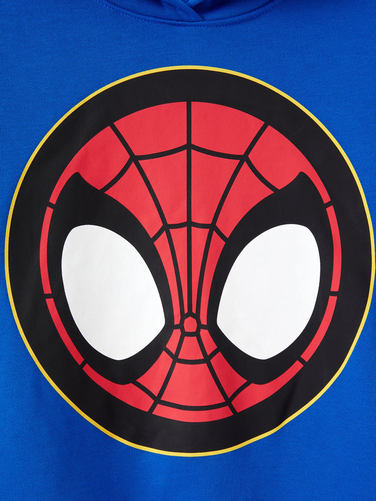 Ensemble 2 pièces Marvel Spider-Man pour tout-petit garçon, sweat à capuche à manches longues et pantalon de survêtement bleu