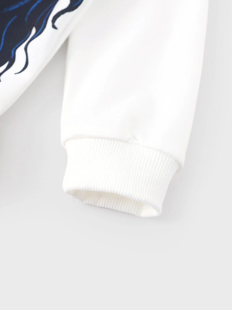 Disney Princess Toddler Girl Moana Long Sleeve Mesh Splice Dress White