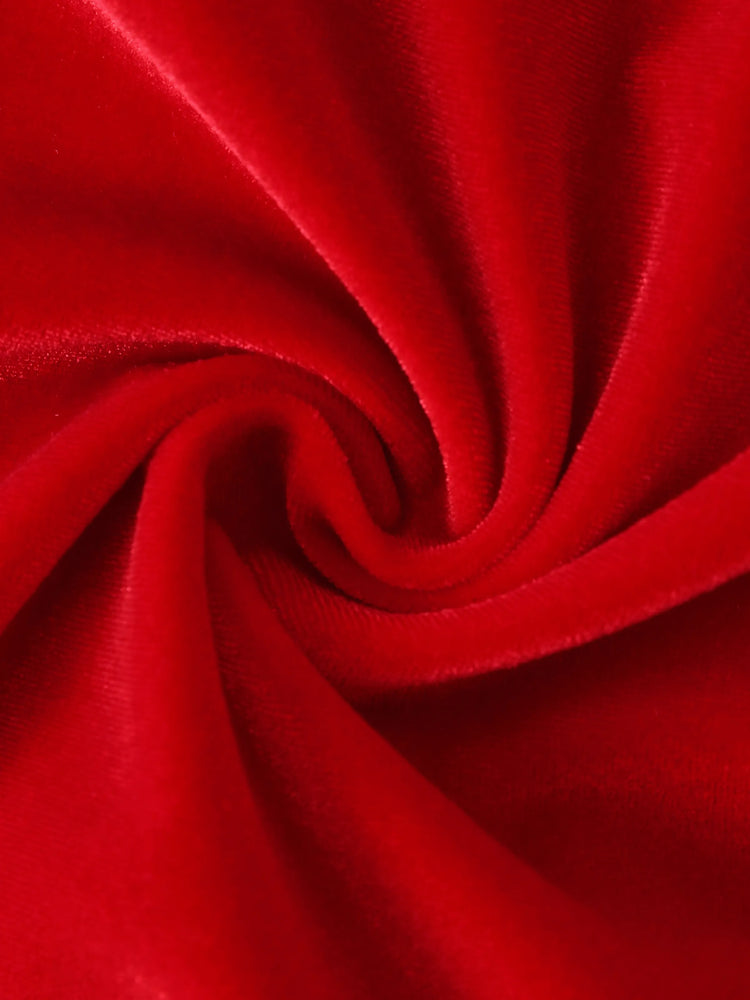 Robe de Noël Minnie Mouse à volants et pois en maille rouge pour petite fille Disney Mickey et ses amis