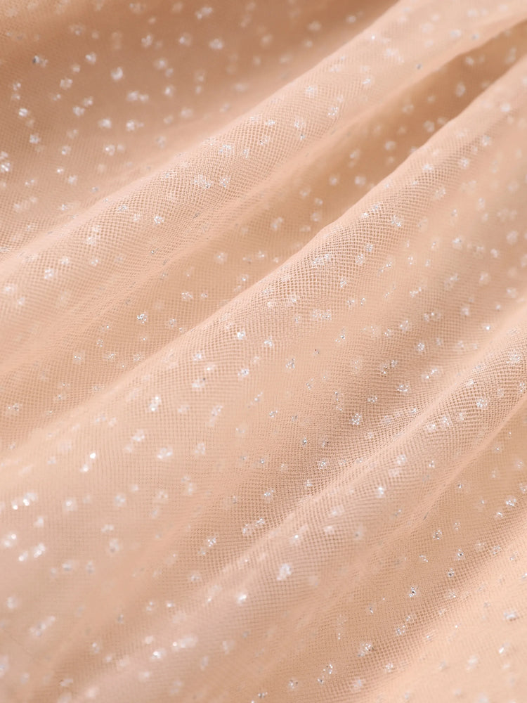 Disney Princess Toddler Girl Moana Long Sleeve Mesh Splice Dress White