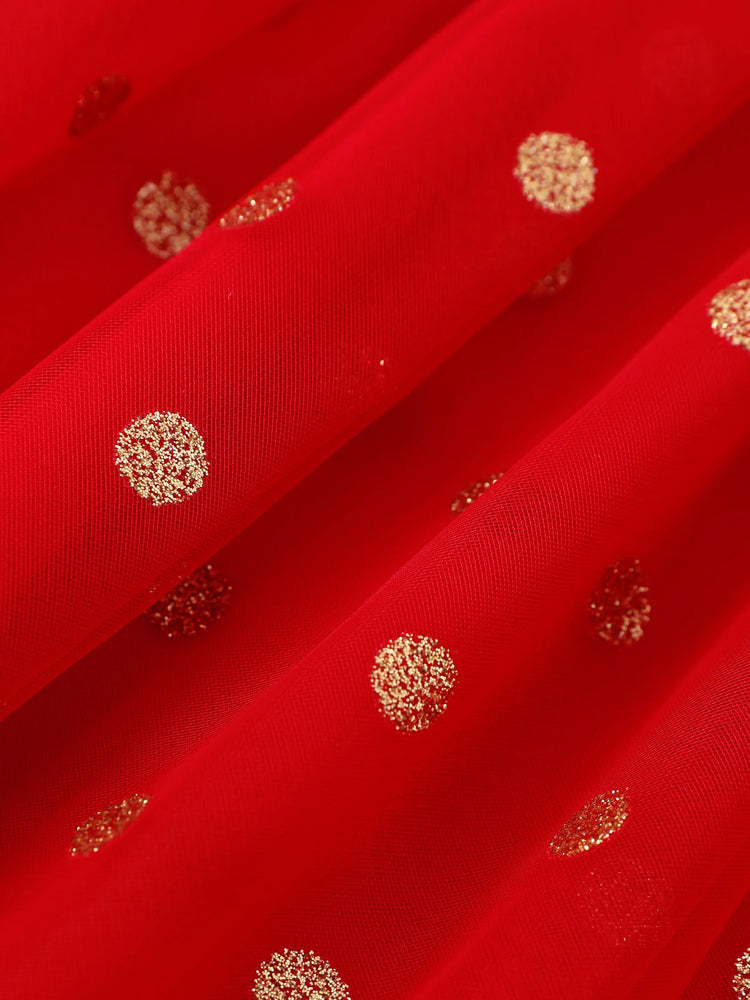 Robe de Noël Minnie Mouse à volants et pois en maille rouge pour petite fille Disney Mickey et ses amis