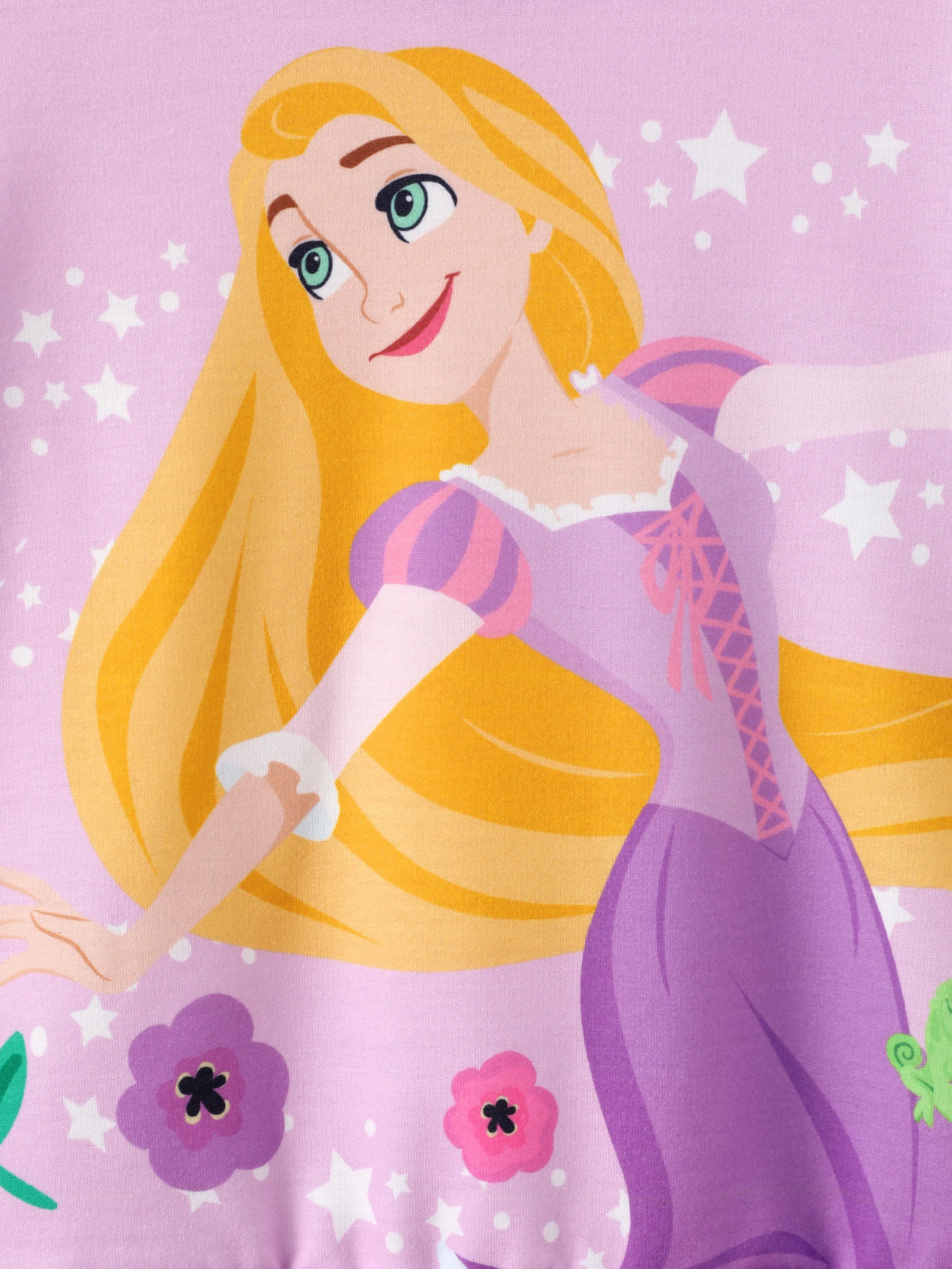 Vestido de malla de manga larga para niña pequeña Rapunzel de
