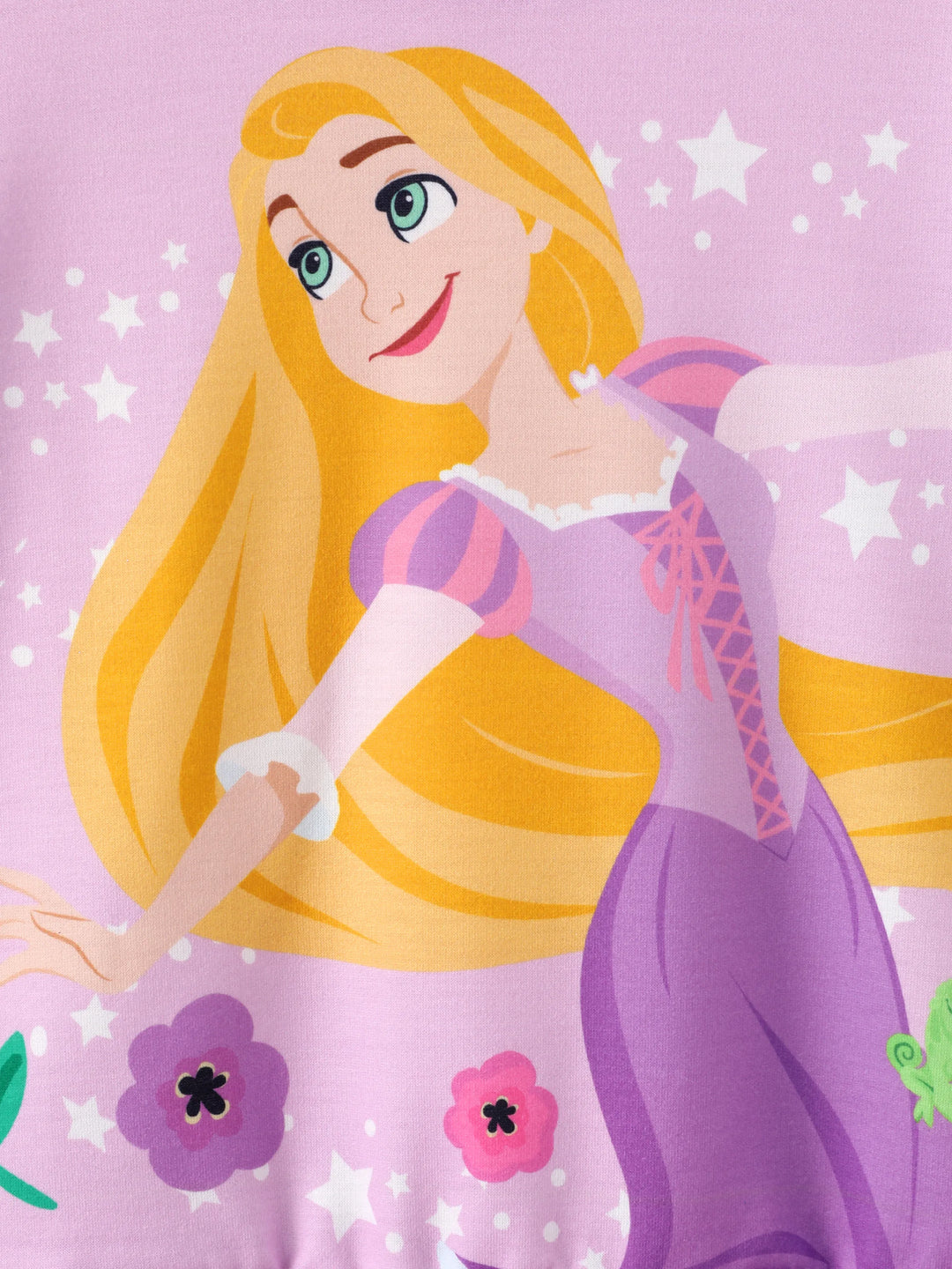 Disney Princess Toddler Girl Rapunzel Long Sleeve Mesh Splice Dress Purple