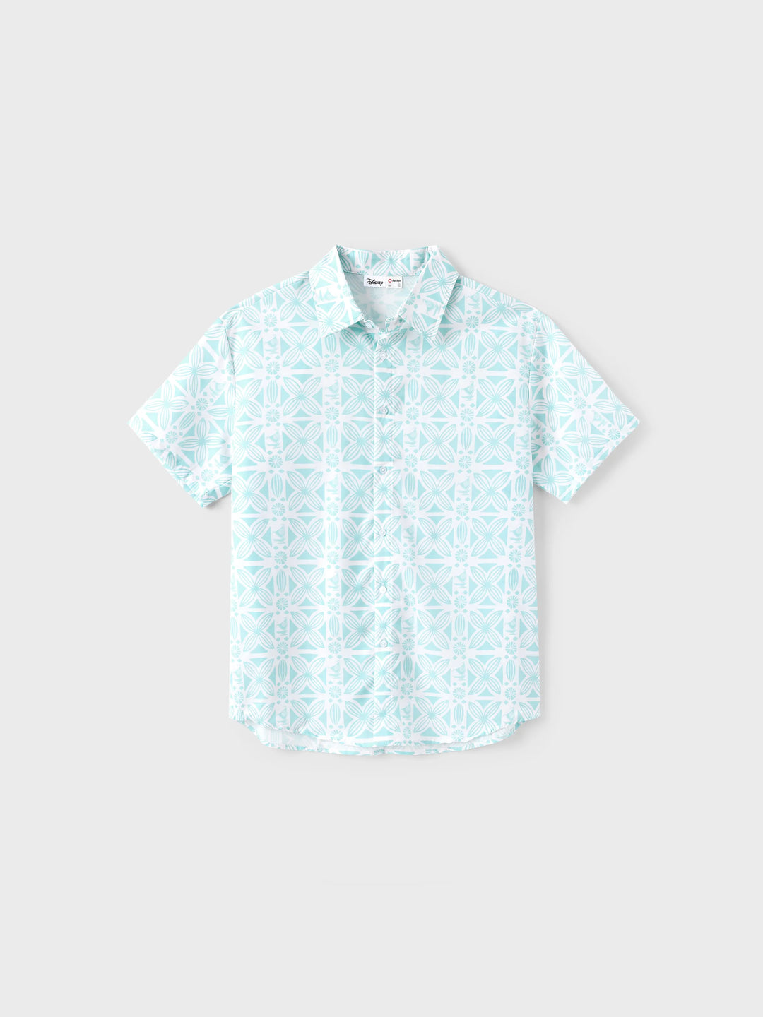 Vestido/camisa de princesa Moana de Disney para papá e hija Verde