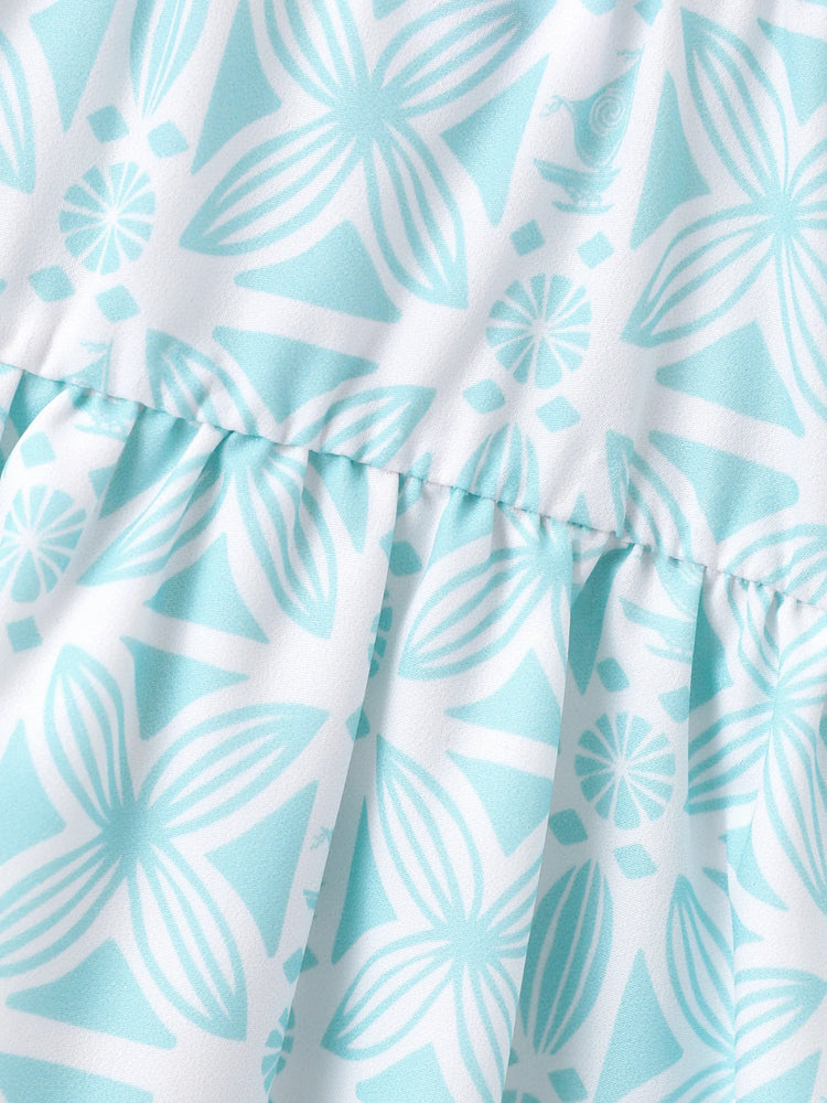 Disney Princess Matching Family Moana Dress/Shirt Green