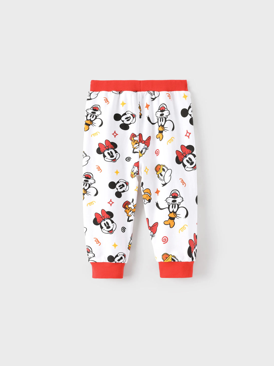 Disney Mickey and Friends Baby Unisex 2 Stück Mickey/Minnie/Pluto Print Bodys und Hosen Set rot