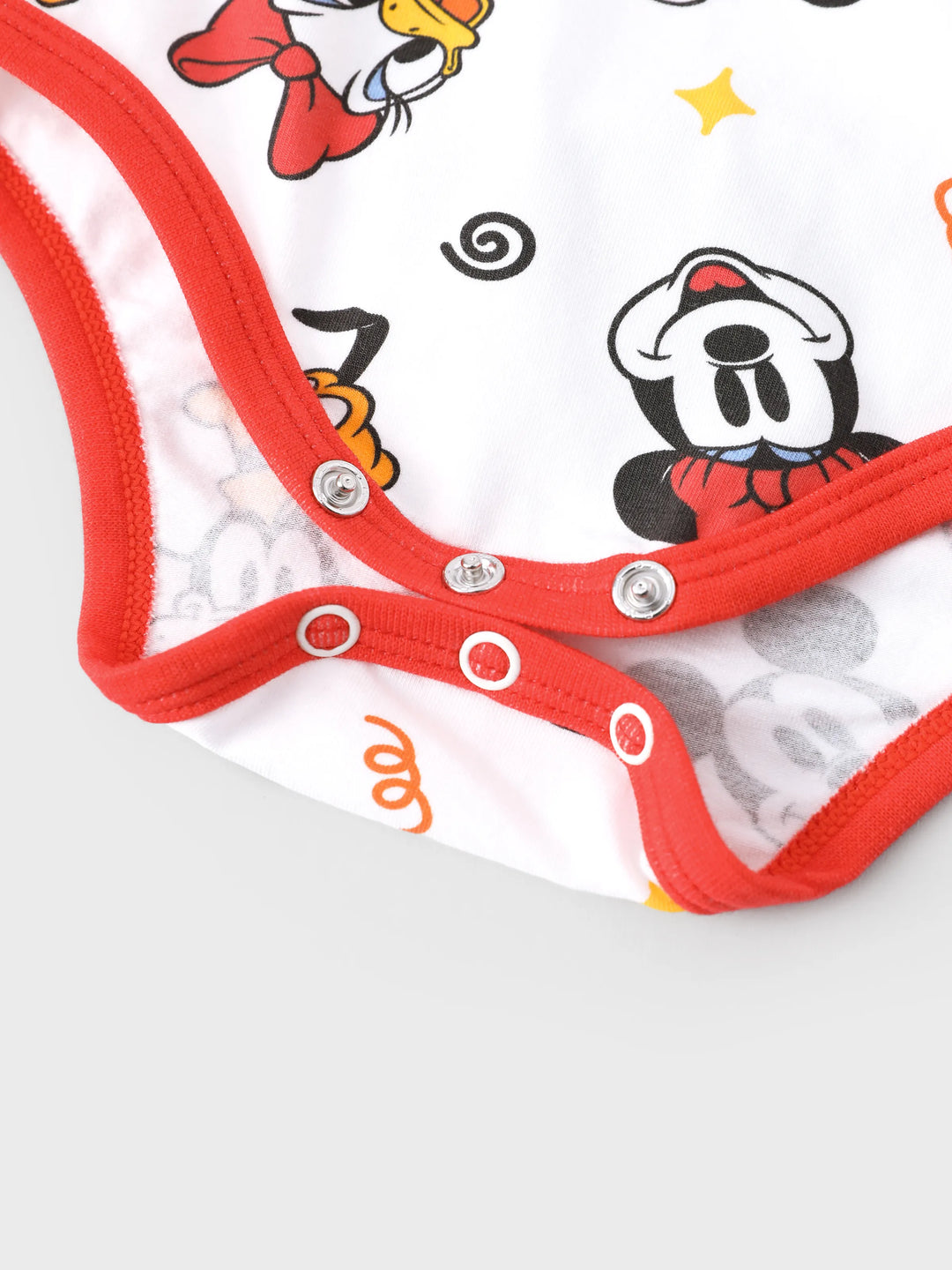 Disney Mickey and Friends Baby Unisex 2 Stück Mickey/Minnie/Pluto Print Bodys und Hosen Set rot