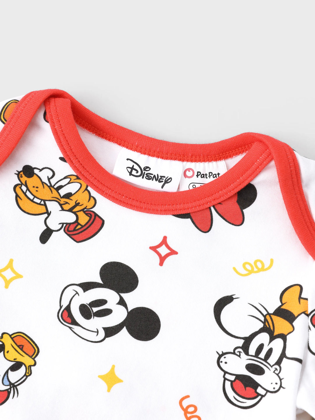 Disney Mickey and Friends Baby Unisex 2 Stück Mickey/Minnie/Pluto Print Bodys und Hosen Set rot