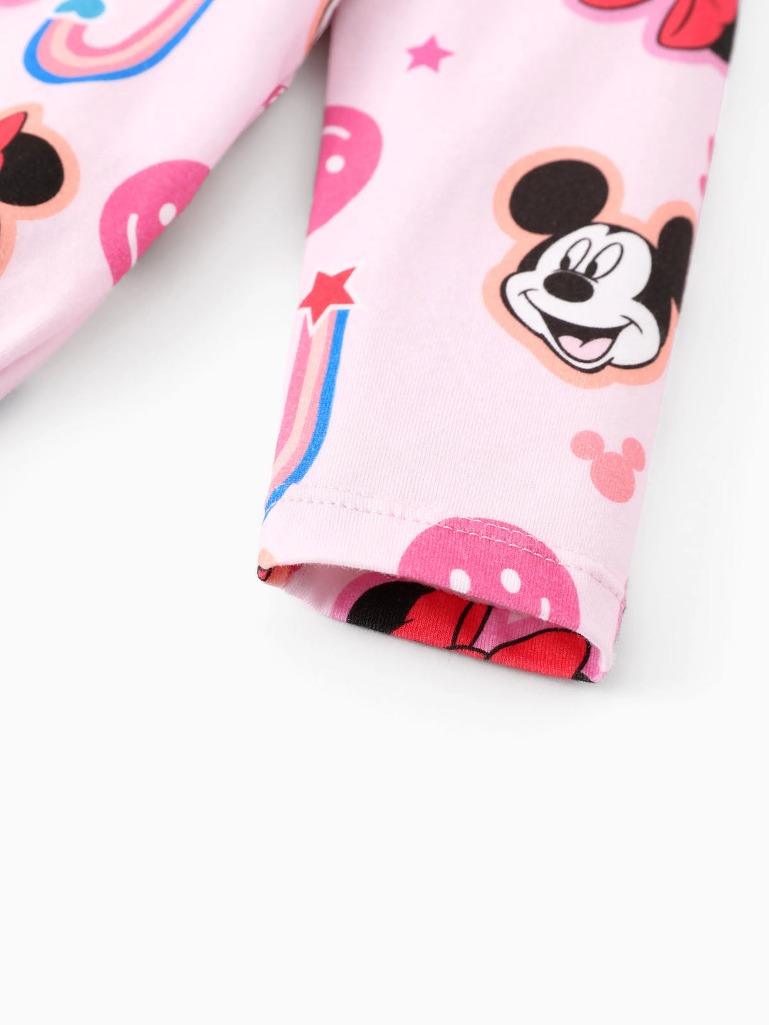 Disney Mickey and Friends Baby Girl 2pcs Minnie Bodysuits and Pants Set Pink
