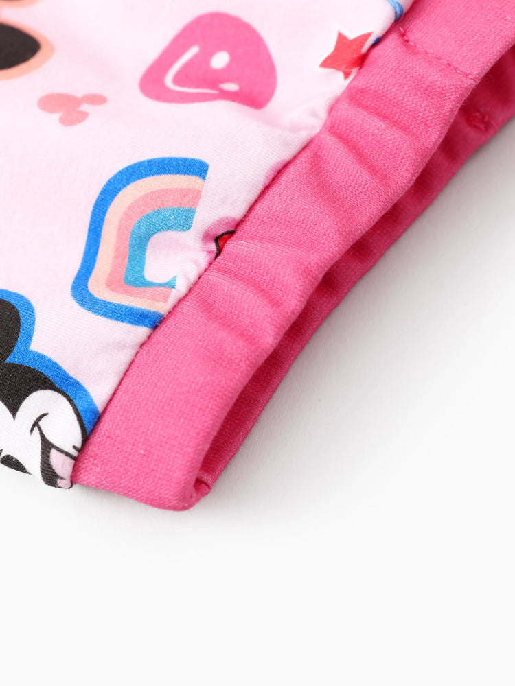 Ensemble 2 pièces unisexe pour bébé Disney Mickey et ses amis, body et pantalon imprimé Mickey/Minnie/Pluto, rose
