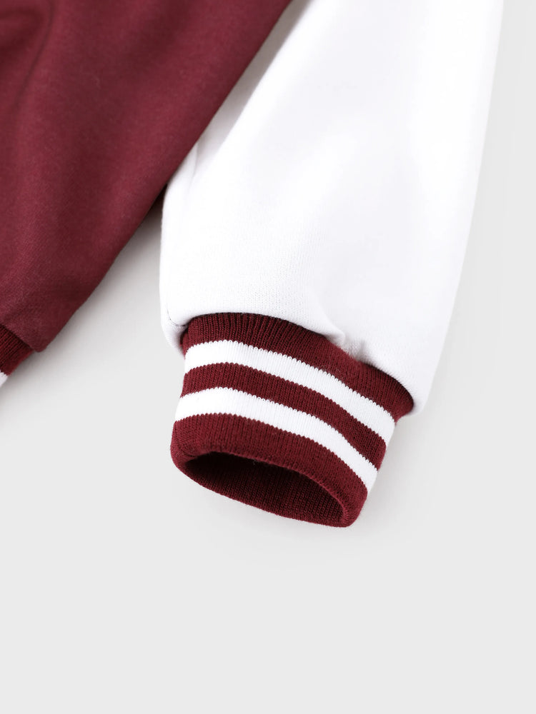 Marvel Toddler/Kids Boy Iron Man Colorblock Bomber Jacket Burgundy