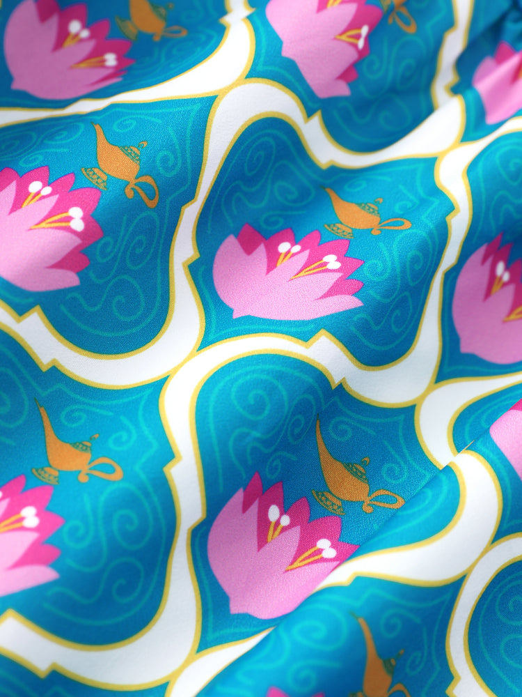 Vestido/top familiar a juego de princesas Disney Jasmine azul