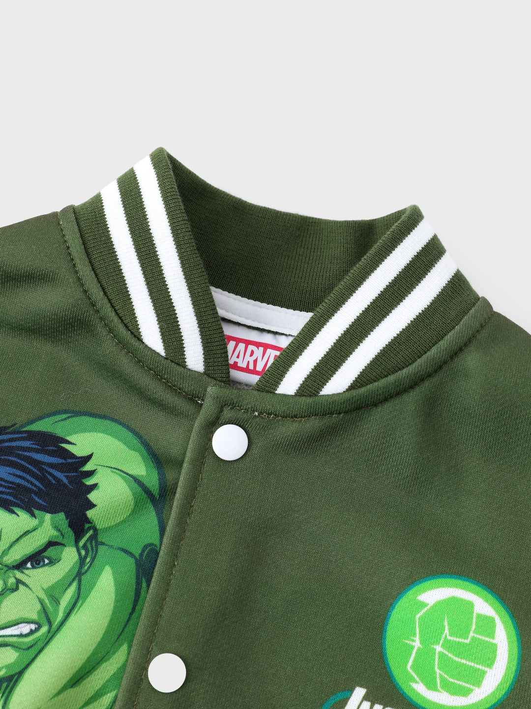 Chaqueta bomber con bloques de color verde de Hulk para niño pequeño/niño de Marvel