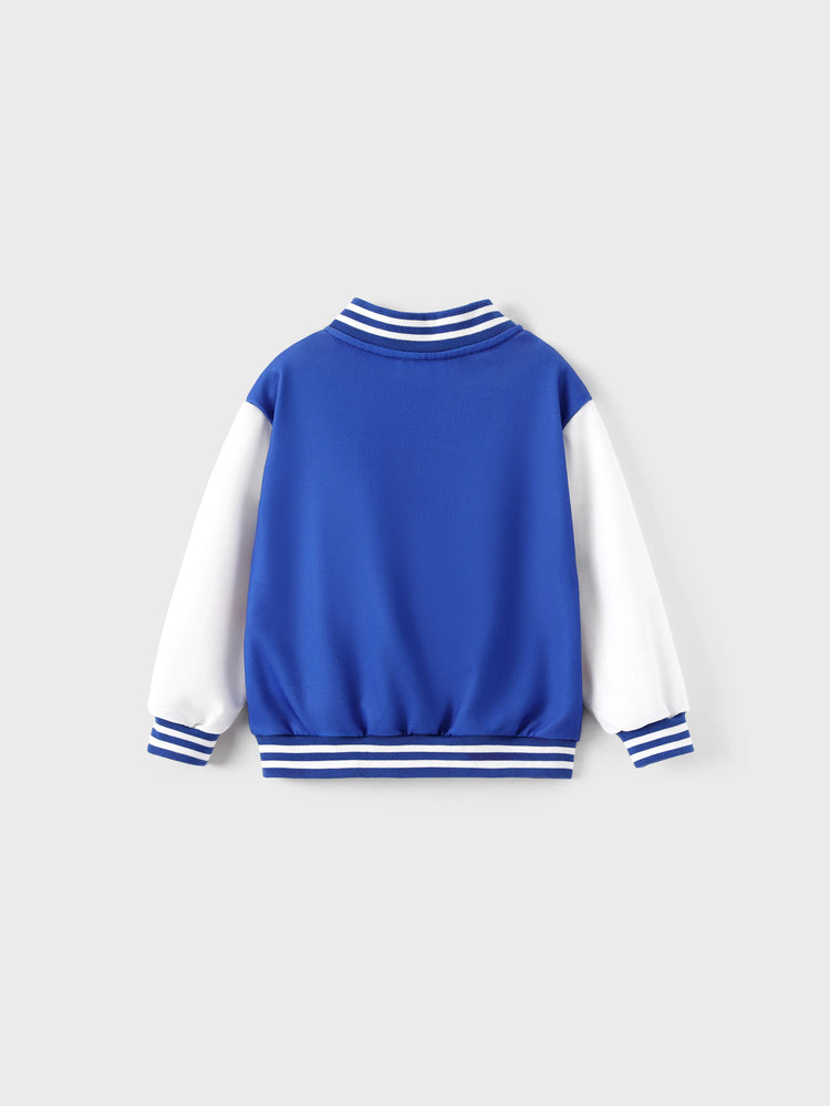 Marvel Toddler/Kids Boy Captain America Colorblock Bomber Jacket Blue