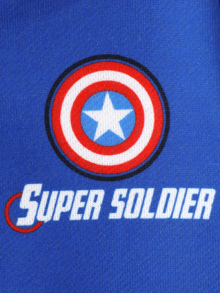 Marvel Toddler/Kids Boy Captain America Colorblock Bomber Jacket Blue