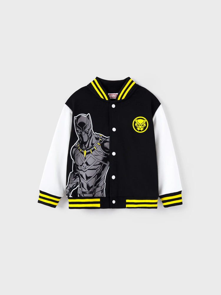 Marvel Toddler/Kids Boy Black Panther Colorblock Bomber Jacket Black