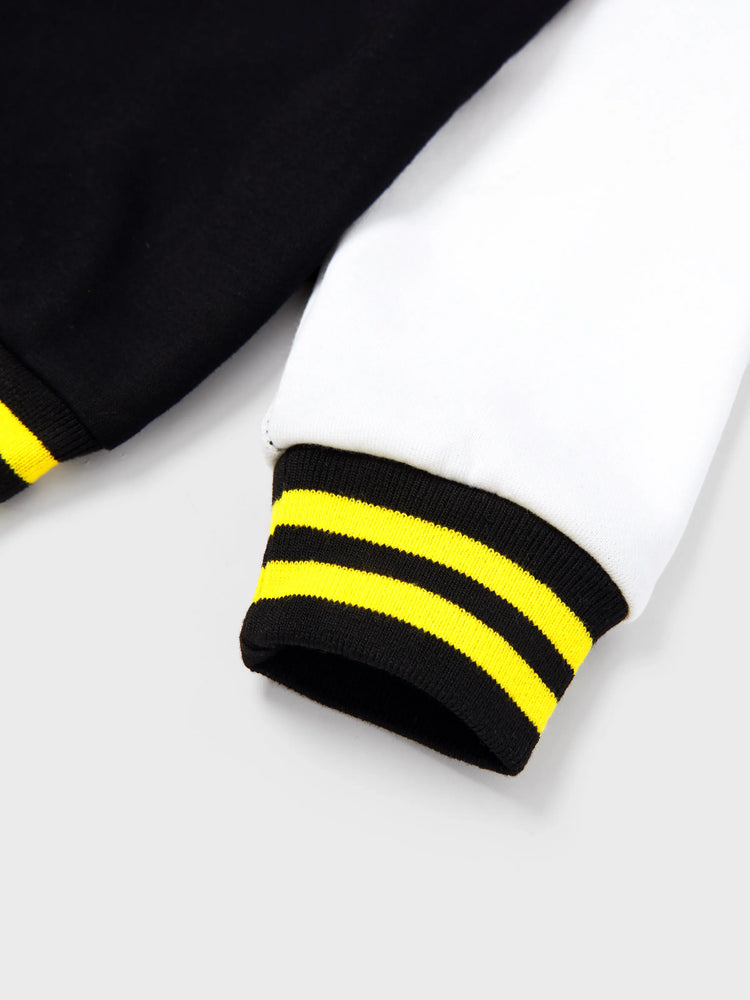 Marvel Toddler/Kids Boy Black Panther Colorblock Bomber Jacket Black