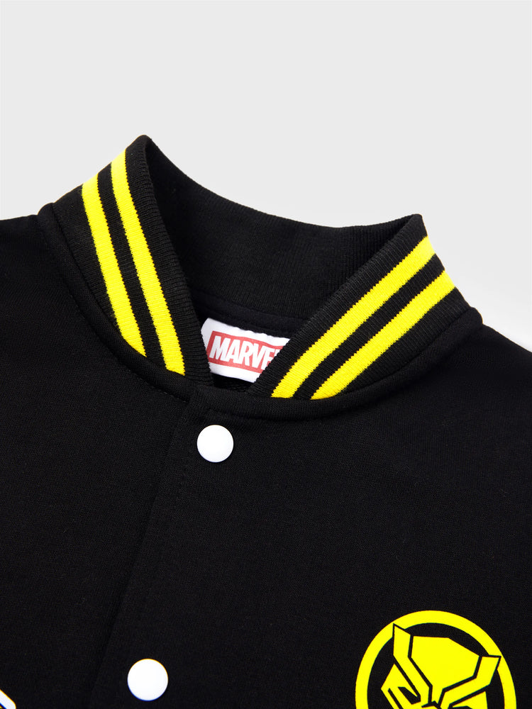 Marvel Toddler/Kids Boy Black Panther Colorblock Bomber Jacket Black