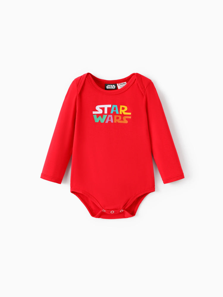 Barboteuse à manches longues et col rond pour bébé garçon Star Wars, ensemble 3 pièces, multicolore