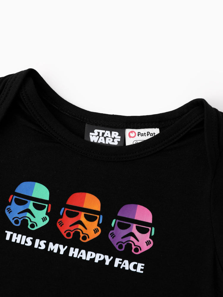 Barboteuse à manches longues et col rond pour bébé garçon Star Wars, ensemble 3 pièces, multicolore