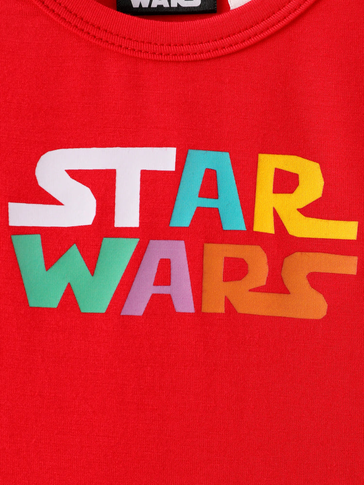 Barboteuse à manches longues et col rond pour bébé garçon Star Wars, ensemble 3 pièces, multicolore