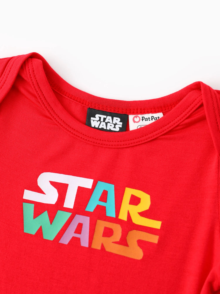 Barboteuse à manches longues et col rond pour bébé garçon Star Wars, ensemble 3 pièces, multicolore