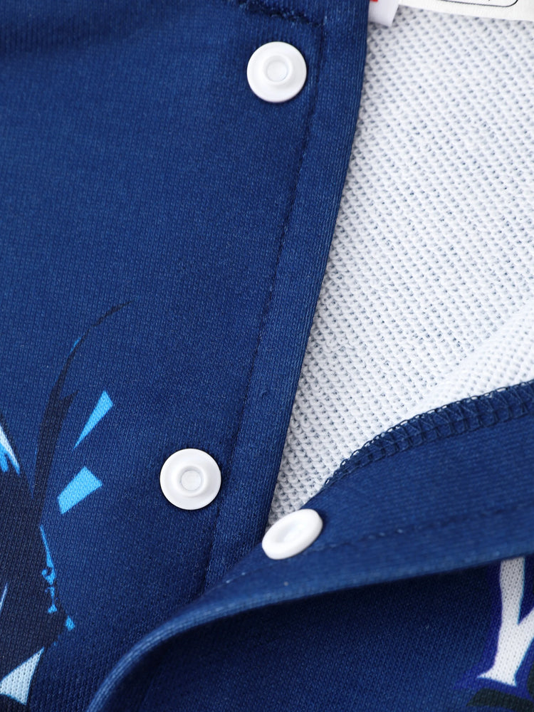 Blouson aviateur Marvel Venom pour tout-petit/enfant garçon, motif colorblock, bleu foncé