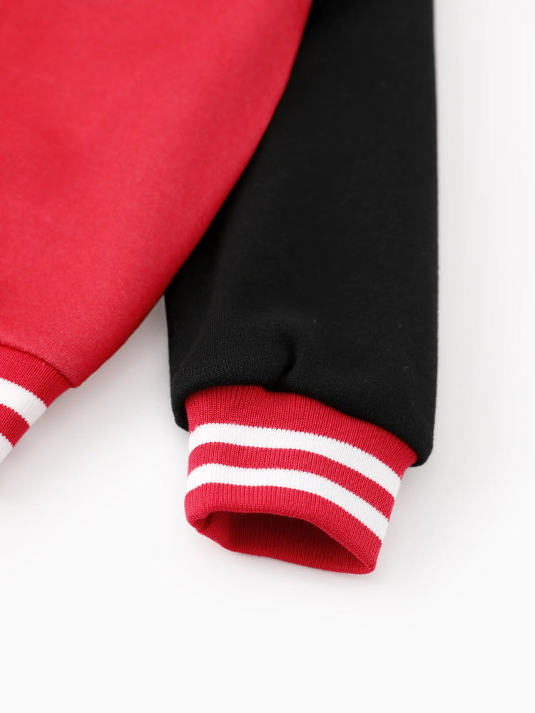 Star Wars Toddler/Kids Boy Darth Vader Childlike Character Graphic Colorblock Bomber Jacket Red