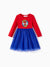 Marvel Toddler/Kids Girl Spiderman Glittery Tulle Childlike Graphic Dress Red