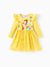 Disney Princess Toddler Girl Belle Ruffled Longsleeves Tulle Dress Yellow