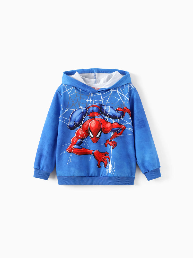 Marvel Toddler/Kids Boy Spider-Man Hooded Sweatshirt Blue