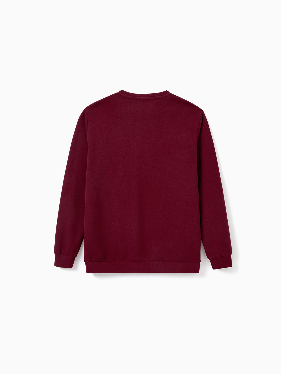 Weihnachten Familie Passende Langarm-Tops Leuchten im Dunkeln Weihnachtsdruck Sweatshirt Burgundy