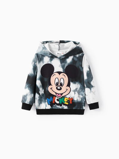 Disney Mickey and Friends Toddler/Kids Boy Mickey Ribbed Cuffs Polyester Fabric Hoodies Black