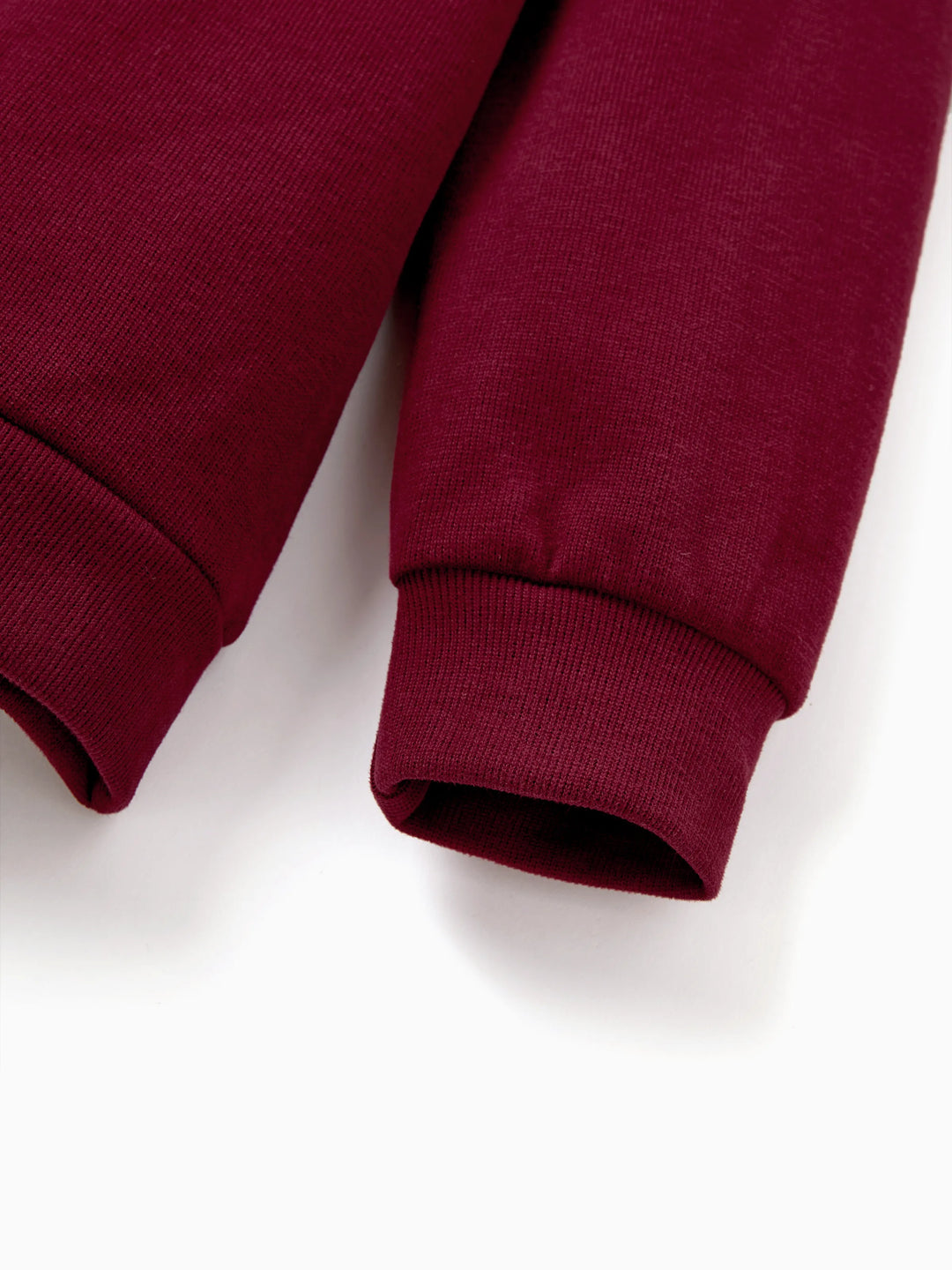 Weihnachten Familie Passende Langarm-Tops Leuchten im Dunkeln Weihnachtsdruck Sweatshirt Burgundy