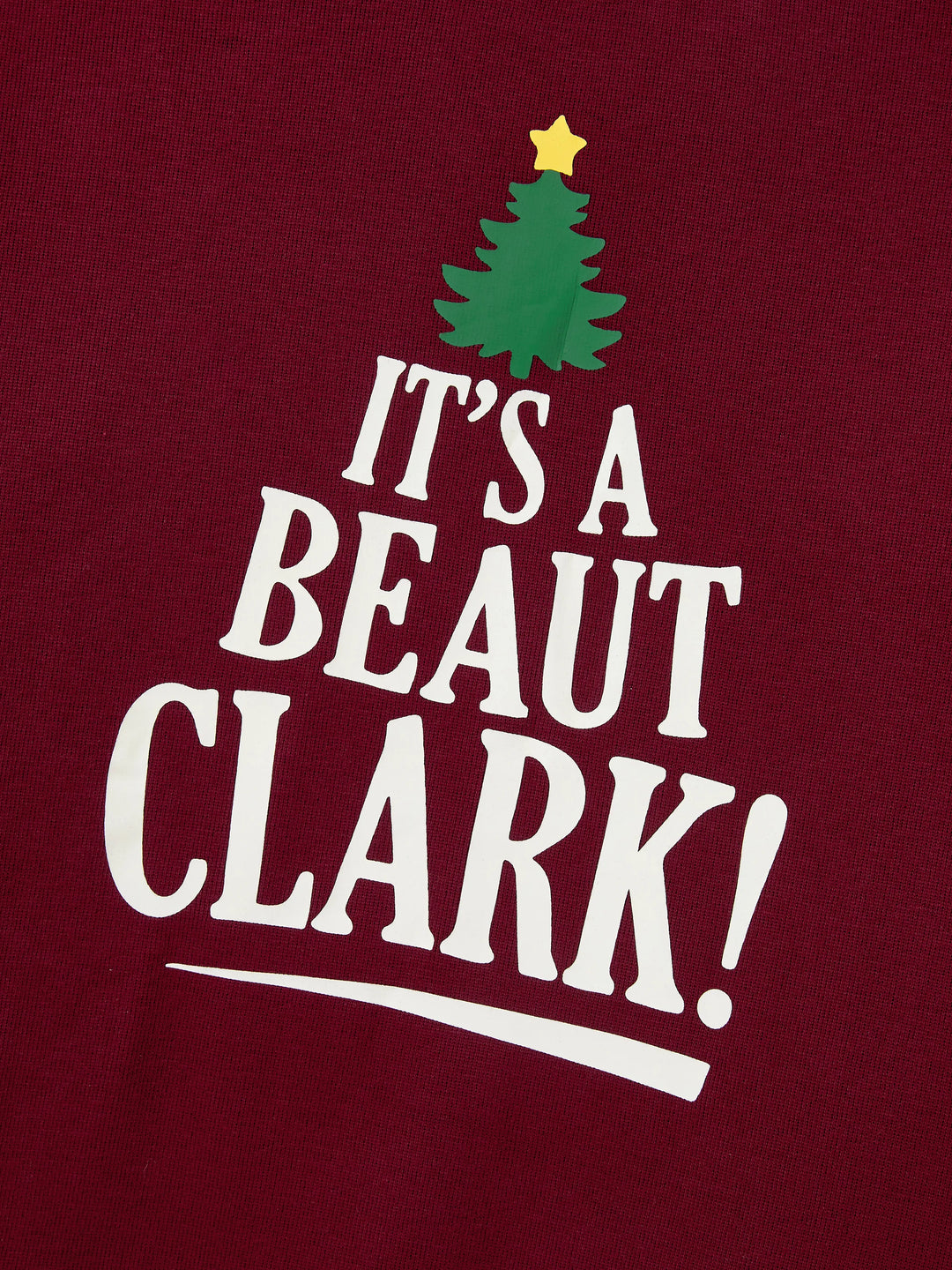 Weihnachten Familie Passende Langarm-Tops Leuchten im Dunkeln Weihnachtsdruck Sweatshirt Burgundy