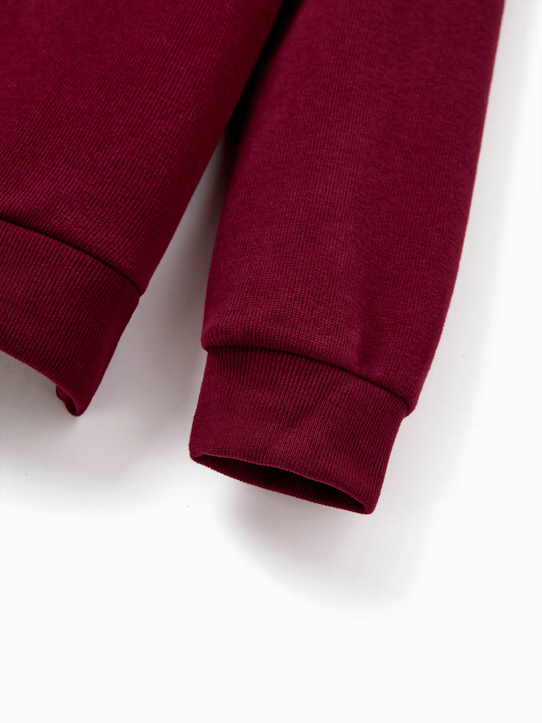 Weihnachten Familie Passende Langarm-Tops Leuchten im Dunkeln Weihnachtsdruck Sweatshirt Burgundy