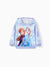 Disney Frozen Toddler/Kids Girl Elsa & Anna Ribbed Cuffs Hooded Tops Purple